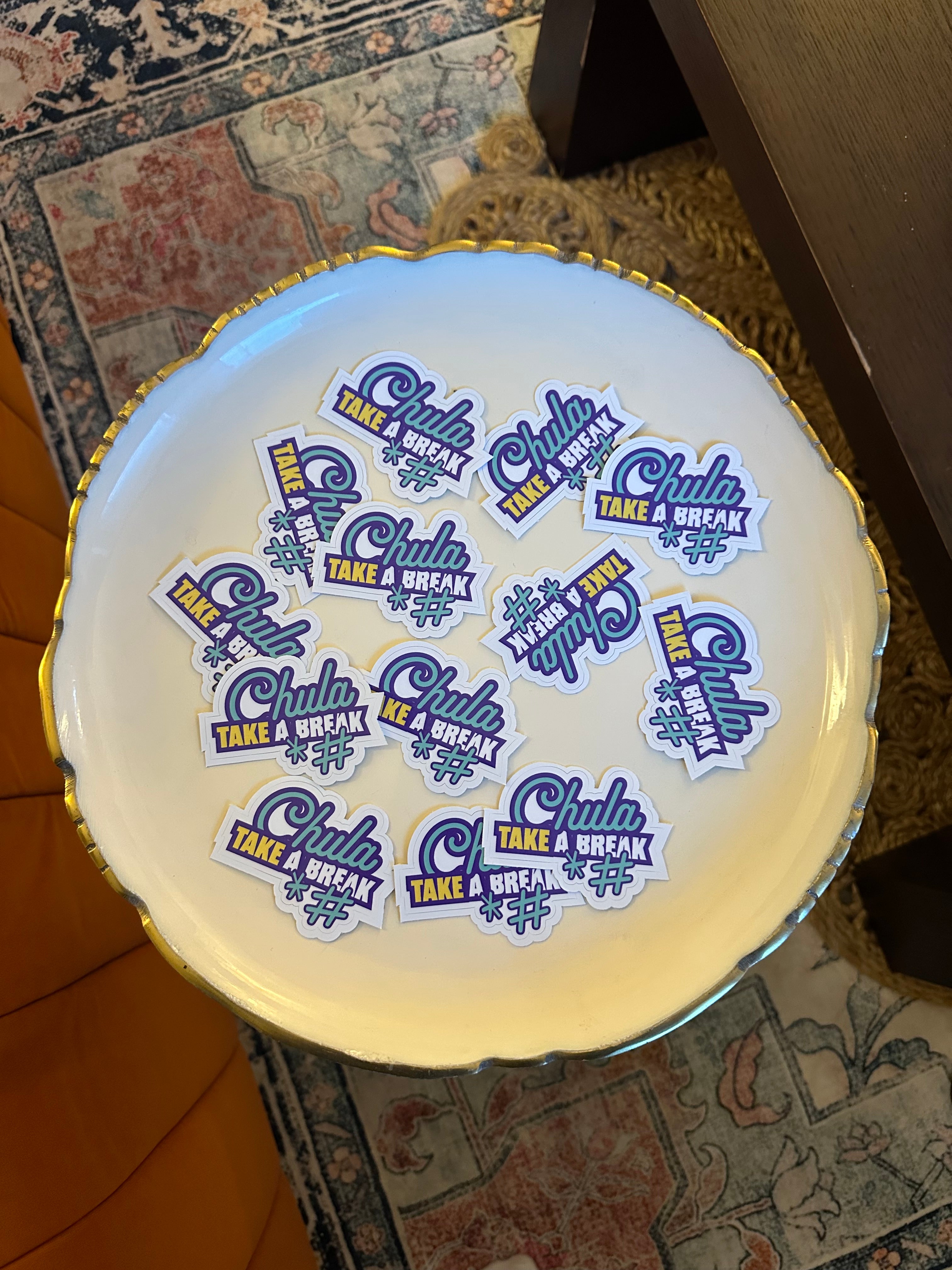 Chula Take A Break Sticker
